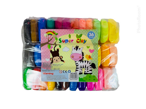 Пластилин Супер Легкий, набор 36 шт. по 11 г. в пакете 6603 фото 2