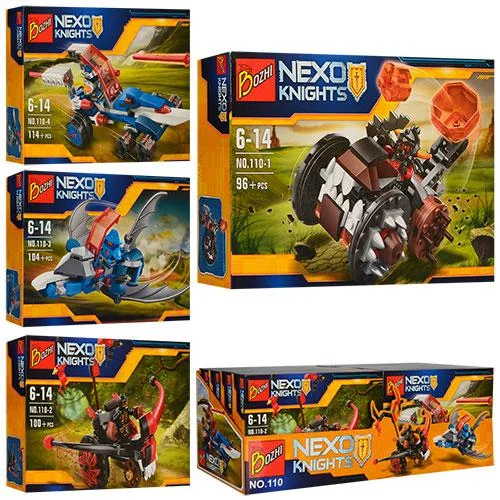 Игрушка Конструктор Nexo Knight от 96 до 104 деталей 110-1-4 Игрушка Конструктор Nexo Knight от 96 до 104 деталей 110-1-4