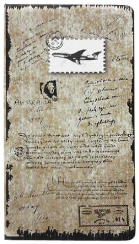 Блокнот YASAC 93 х 168 мм 96 л бежевая бумага с рисунком, в линию  1099