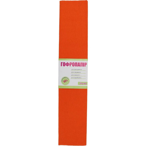 Бумага гофрированная 1 Вероесня оранжевая 55 % 26,4 г 50 х 200 701517