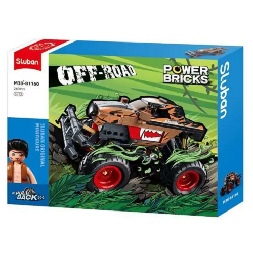 Игрушка Конструктор Sluban Off-Road Внедорожник Инерционный 269 детали M38-B1160 Игрушка Конструктор Sluban Off-Road Внедорожник Инерционный 269 детали M38-B1160