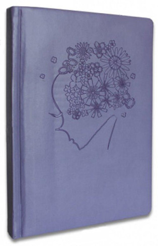 Ежедневник недатированный А5 Leader линия, сиреневый, голубой NPD-A5-6, 140606 