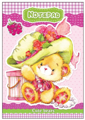 Блокнот-спираль-сверху РюкзачОК А6 40 л Медвежата ЗК-24