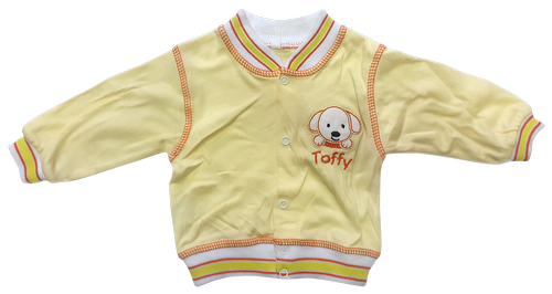 Кофта байка, с длинным рукавом, желтая р.62 Toffy 02911 Кофта байка, с длинным рукавом, желтая р.62 Toffy 02911