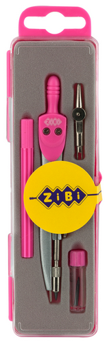 Готовальня 4 предмета Zibi малиновая ZB.5303BS-10 