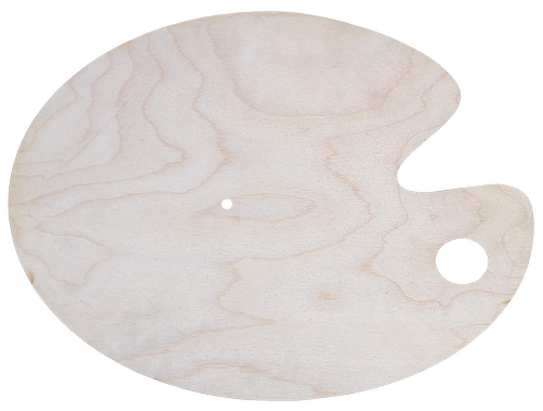 Основа для часов из фанеры 4 мм № 11 Палитра 41,5 x 30 см AS-4560, В-0173