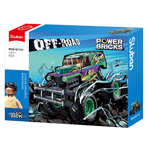 Игрушка Конструктор Sluban Off-Road Внедорожник Инерционный 252 детали M38-B1161 Игрушка Конструктор Sluban Off-Road Внедорожник Инерционный 252 детали M38-B1161