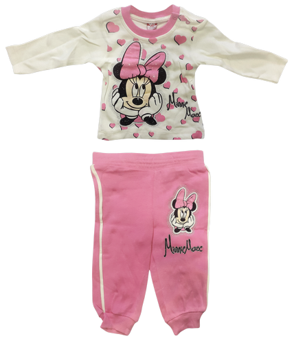 Набор Футболка с длинным рукавом и штаны, для девочки, Минни JNE р. 0,5-1,5 л 02366 Набор Футболка с длинным рукавом и штаны, для девочки, Минни JNE р. 0,5-1,5 л 02366