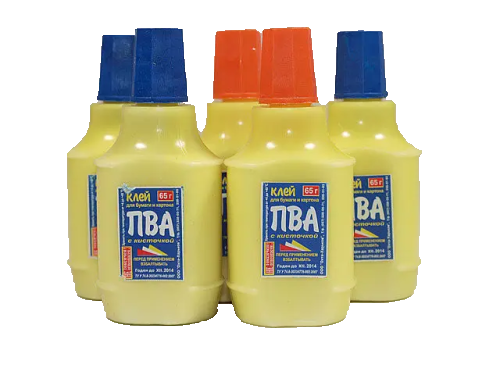Клей ПВА  65мл с кисточкой Охта  04490