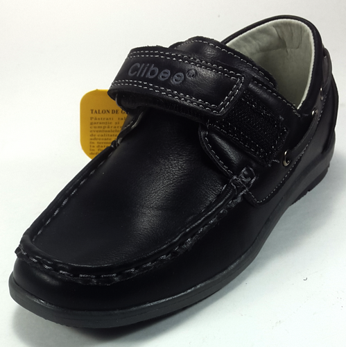 Туфли Clibee черные р. 26-31 к/з, прошитые F-39 Туфли Clibee черные р. 26-31 к/з, прошитые F-39