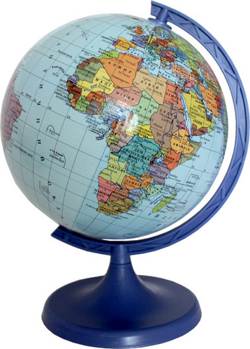 Глобус политический 16 см пластик  00167