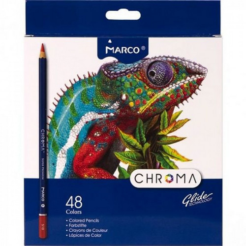 Карандаши цветные Marco Chroma  48 цветов шестигранные 8010-48CB