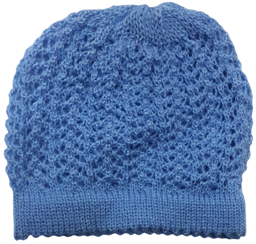 Шапока вязаная "сетка", цветная микс 12097