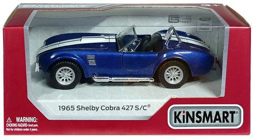 Машинка Kinsmart Shelby Cobra 427, 1965 год кабриолет KT5322W Машинка Kinsmart Shelby Cobra 427, 1965 год кабриолет KT5322W