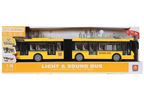 Игрушка Машинка City Service Автобус Гармошка со светом, двери открываются, 43 см WY913А фото 2 Игрушка Машинка City Service Автобус Гармошка со светом, двери открываются, 43 см WY913А фото 2