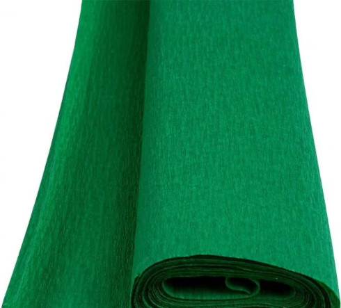 Бумага гофрированная Фантазия зеленая 55 % 26,4 г (50 х 200 см) 80,41/10