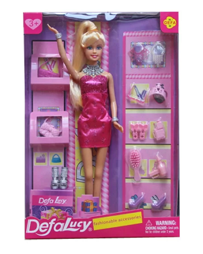 Кукла Defa Lucy Модница 12 аксессуаров 29 см 8233 Кукла Defa Lucy Модница 12 аксессуаров 29 см 8233
