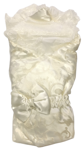 Конверт для новорожденного бежевый Flav, с кружевами 12920