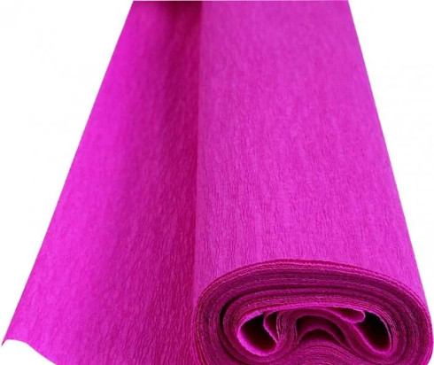 Бумага гофрированная Фантазия малиновая 55 % 26,4 г (50 х 200 см) 80,16/10