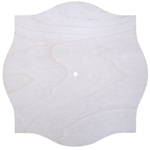 Основа для часов из фанеры 4 мм № 10 Квадрат с округлостями 30 x 30 см AS-4559, В-0172