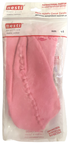 Колготы махра Nesti для девочки в пакете, цветные р. 1-2 13127