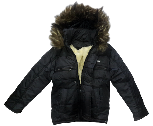 Куртка зимняя для мальчика, подростковая, р.32-34 Champions черная 13193 Куртка зимняя для мальчика, подростковая, р.32-34 Champions черная 13193