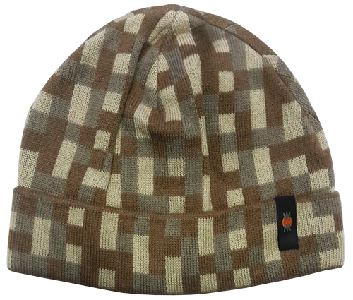 Шапочка вязаная для мальчика, в клеточку, Warm 14177 Шапочка вязаная для мальчика, в клеточку, Warm 14177