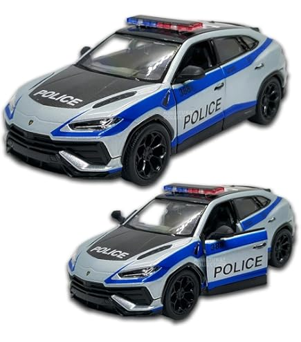 Машинка Kinsmart Lamborghini Urus Performante Police металл инерционная KT5447WPR Машинка Kinsmart Lamborghini Urus Performante Police металл инерционная KT5447WPR