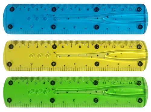 Линейка цветная 15 см из ПВХ гибкая Tukzar 4 цвета ST 5570 фото 2