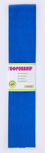 Бумага гофрированная 1 Вересня синяя 55 % 26,4 г 50 х 200 701522