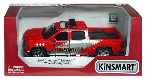 Машинка Kinsmart Chevrolet Silverado Police/Firefighter KT5381WPR Машинка Kinsmart Chevrolet Silverado Police/Firefighter KT5381WPR