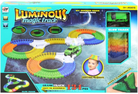 Игрушка Трэк Magic Track Luminous, 1 машинка, 127 деталей А5-3 Игрушка Трэк Magic Track Luminous, 1 машинка, 127 деталей А5-3