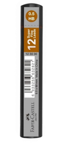 Грифель для механических карандашей FC 0,5 мм НВ 12 шт