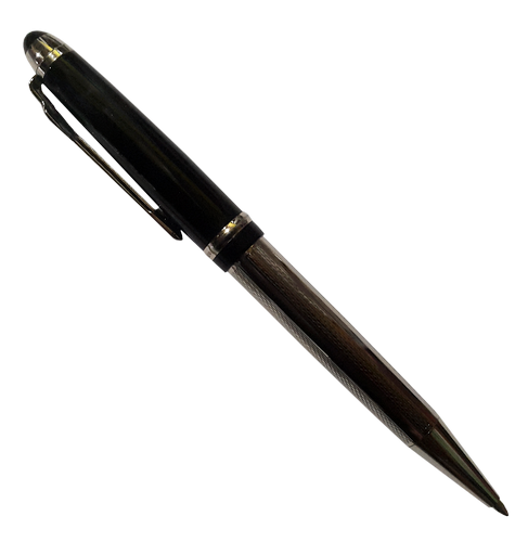 Ручка шариковая De Cambr BP163- 5 черная с серебром 04001