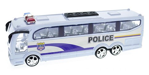 Игрушка Автобус Police пластик 25 см в слюде 818-5 Игрушка Автобус Police пластик 25 см в слюде 818-5