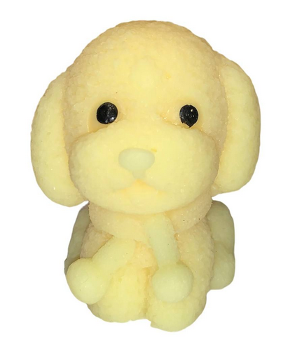 Игрушка Силиконовая собака Цветная желтая 6см 16740 Игрушка Силиконовая собака Цветная желтая 6см 16740