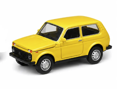 Машинка Автосвіт ВАЗ 2121 Нива желтая металл 10см М6405 Машинка Автосвіт ВАЗ 2121 Нива желтая металл 10см М6405
