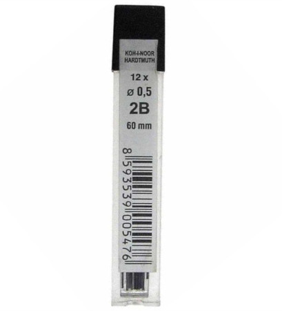 Грифель для механических карандашей "K-I-N" 0,5 мм 4152/2B Грифель для механических карандашей "K-I-N" 0,5 мм 4152/2B
