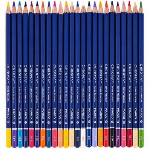 Карандаши цветные Marco Chroma  48 цветов шестигранные 8010-48CB фото 3