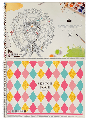 Альбом для рисования спираль Школярик Star 30 л PB-SC-030-*** фото 2