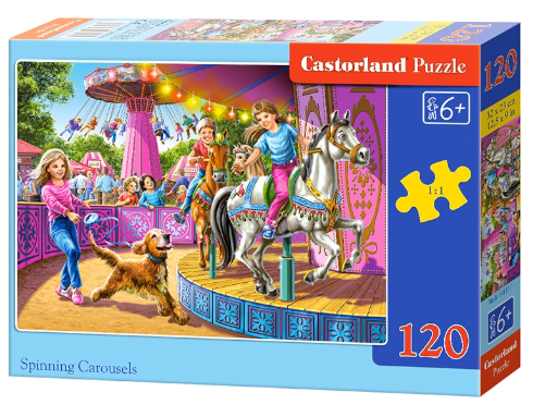 Игрушка Пазлы 120 Castorland 32 х 23 см Крутящиеся карусели  В-13135