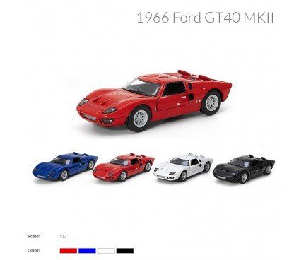 Машинка Kinsmart Ford GT40 MKII 1966 KT5427W Машинка Kinsmart Ford GT40 MKII 1966 KT5427W