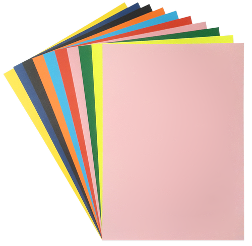 Картон цветной с двух сторон Атлас № 3 яркий 10 листов AS-0550