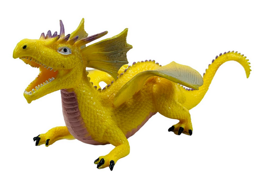 Игрушка Силиконовая тянучка Дракон большой Желтый 22см 12435 Игрушка Силиконовая тянучка Дракон большой Желтый 22см 12435
