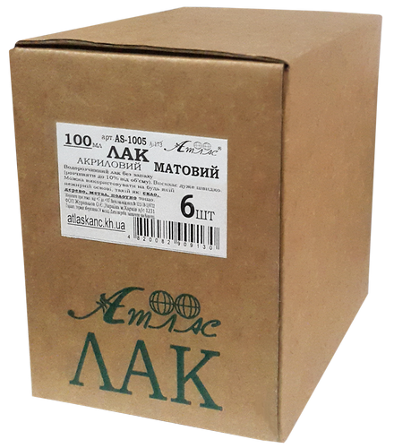 Лак акриловый Матовый 100 мл AS-1005 фото 3 Лак акриловый Матовый 100 мл AS-1005 фото 3