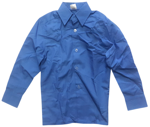 Рубашка с длинным рукавом, синяя р.26 14275