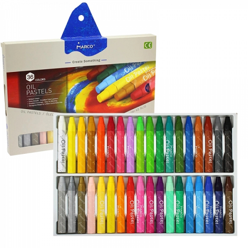Пастель масляная Marco Colorite 36 цветов  1100OP-36CB, 4800ОР-36СВ фото 2