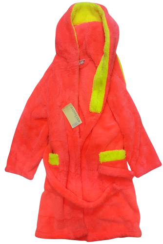 Халат для девочки махровый розовый, р.10 с тапками, Selim 12548