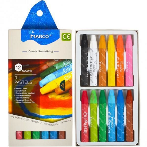 Пастель масляная Marco Colorite 12 цветов 1100OP-12CB, 4800ОР-12СВ фото 2 Пастель масляная Marco Colorite 12 цветов 1100OP-12CB, 4800ОР-12СВ фото 2