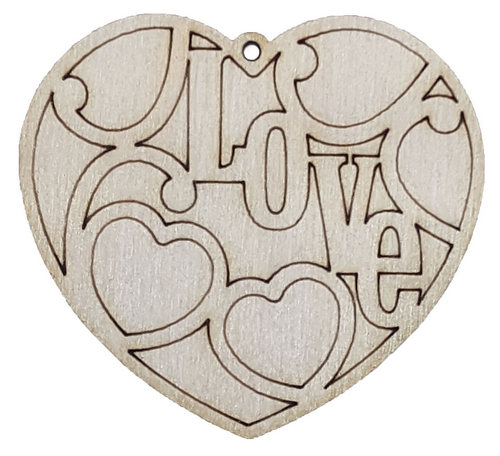 Фигурка фанерная - Сердце Love с сердечками и гравировкой 5 х 5,5 см AS-4714, В-0270 Фигурка фанерная - Сердце Love с сердечками и гравировкой 5 х 5,5 см AS-4714, В-0270